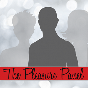 Pleasure Panel Log with grey torso outline on a background of feint grey torso outlines